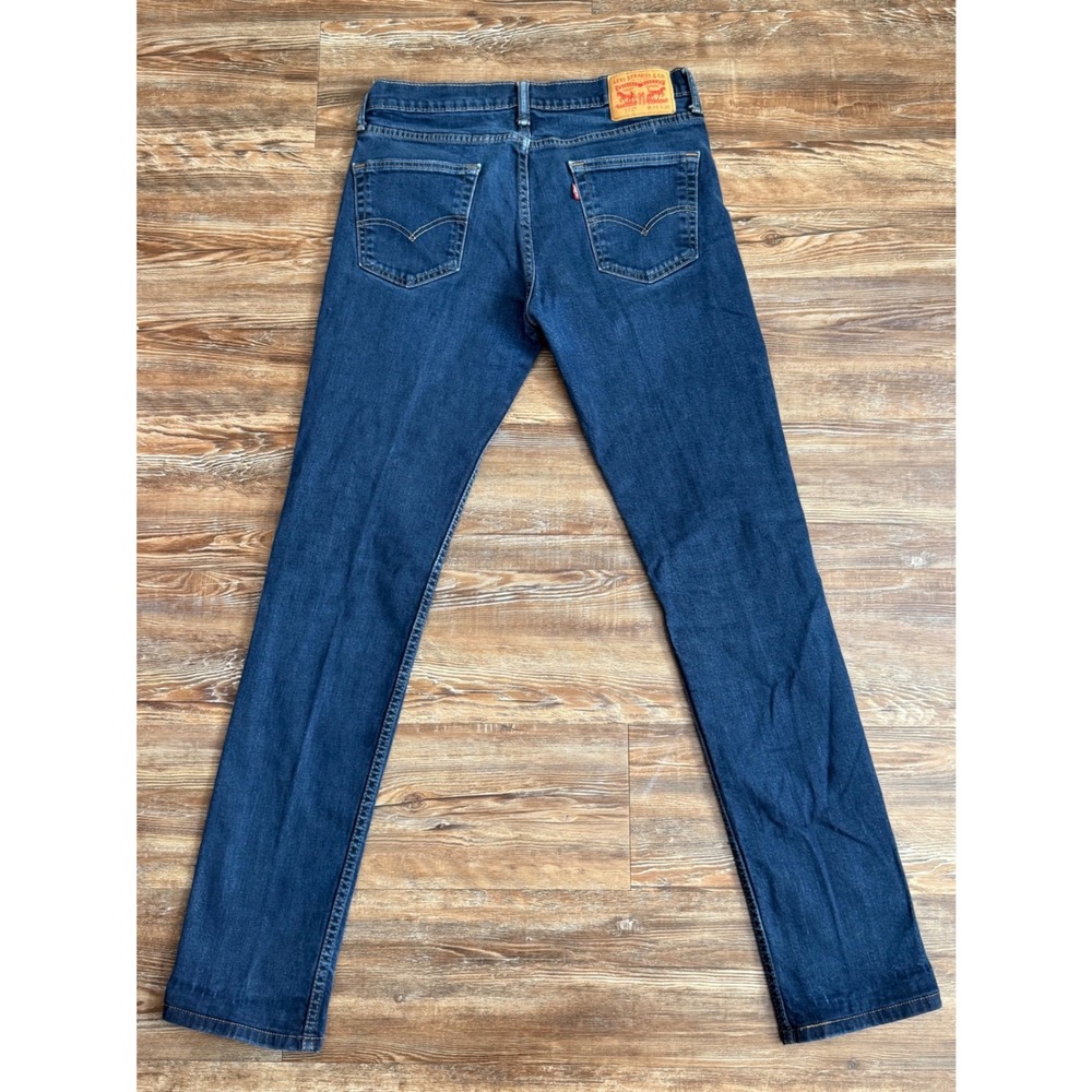 Levis 511 Slim Fit Jeans Mens W34 L36 Dark Wash Blue Denim 04511-1042